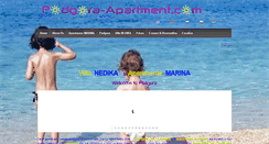 Desktop Screenshot of podgora-apartment.com